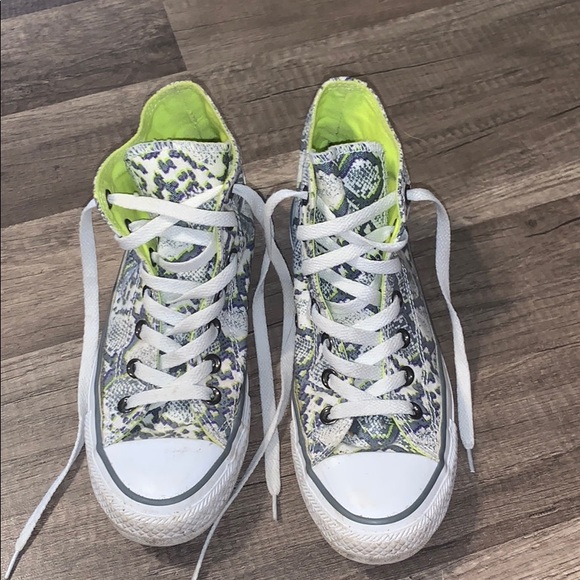 snakeskin converse high tops